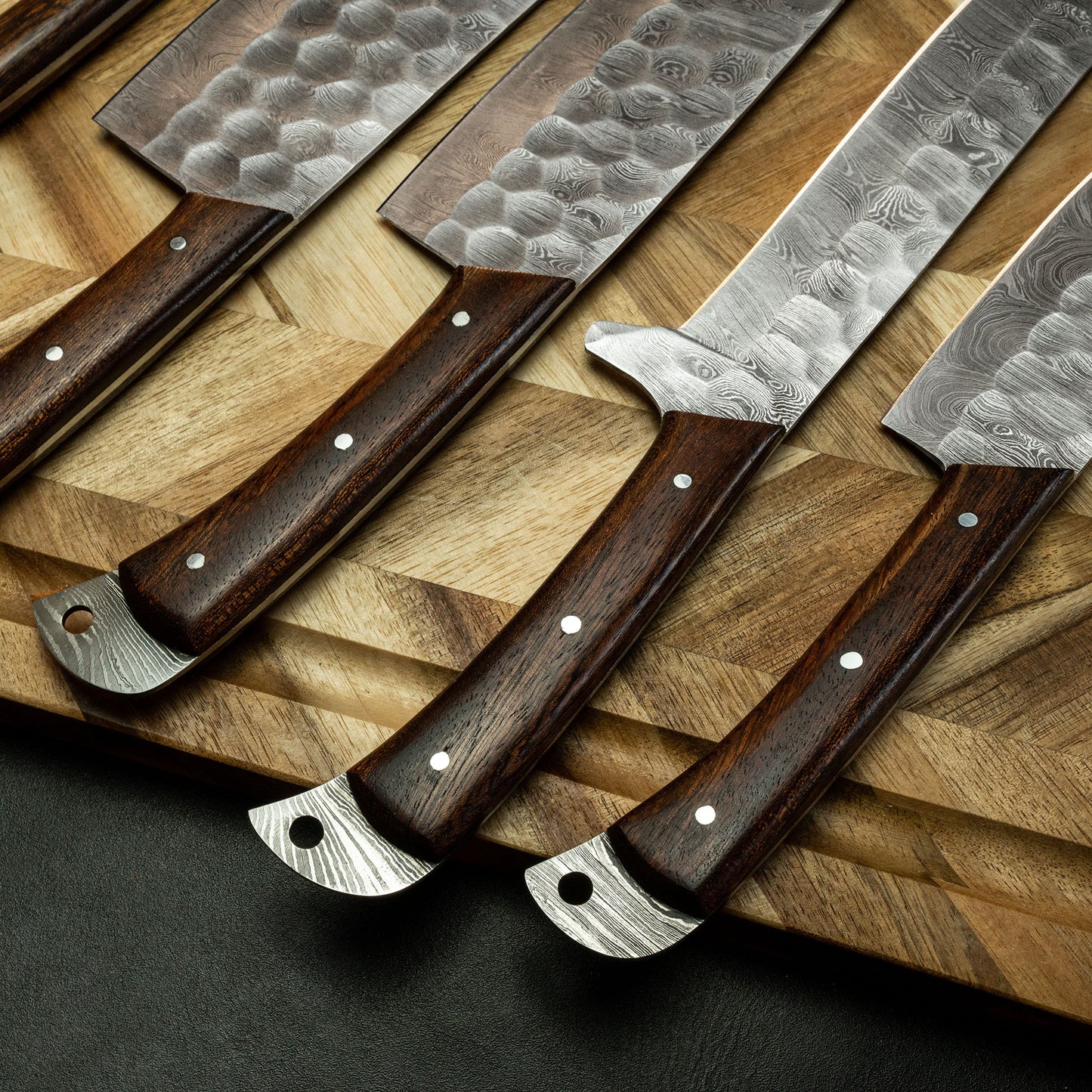 5 pcs Damascus Kitchen Cooking Knives