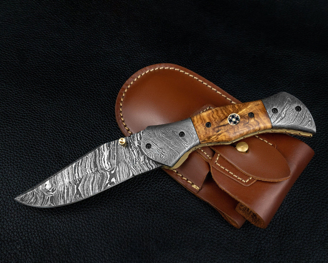 Damascus Pocket Knife - good option for camping?