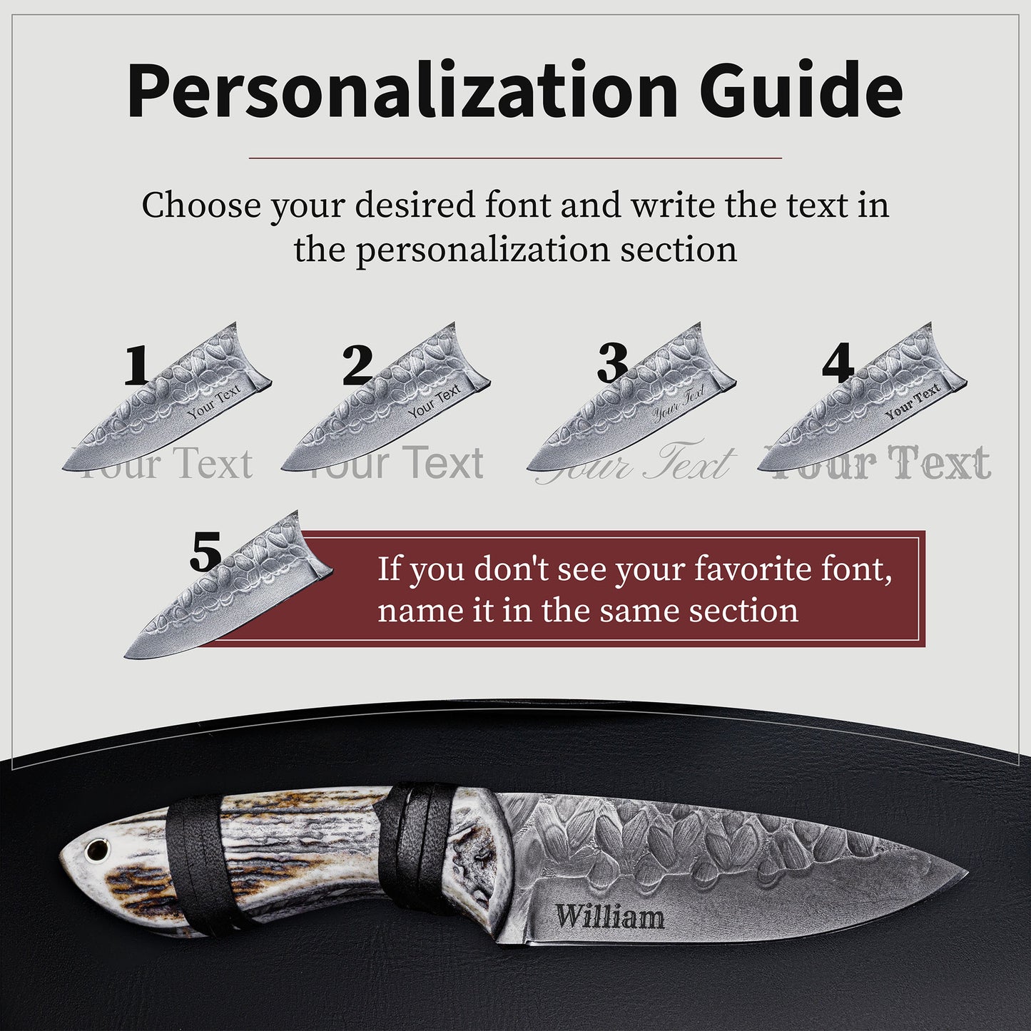 High Carbon Steel Bowie Knife