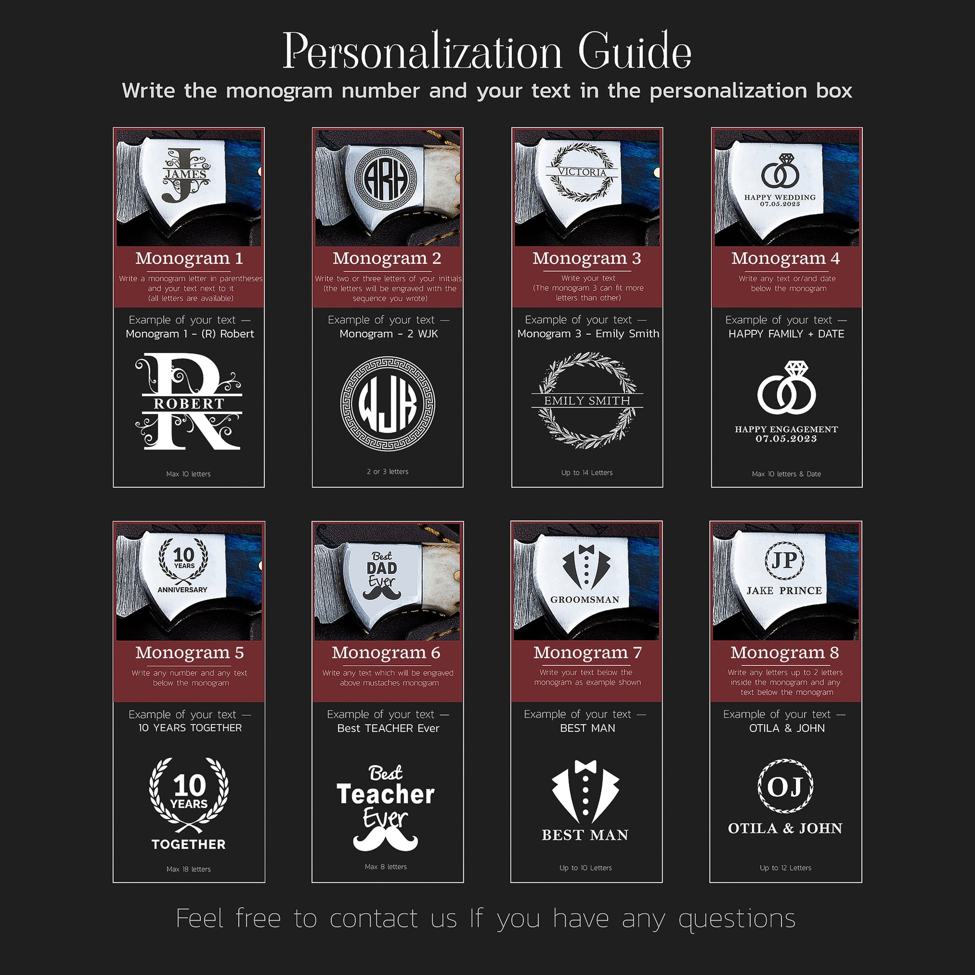 2-Piece Damascus Knife Set – Folding & Gut Hook Knives with Leather Sheath, Personalized Groomsmen Gift for Him