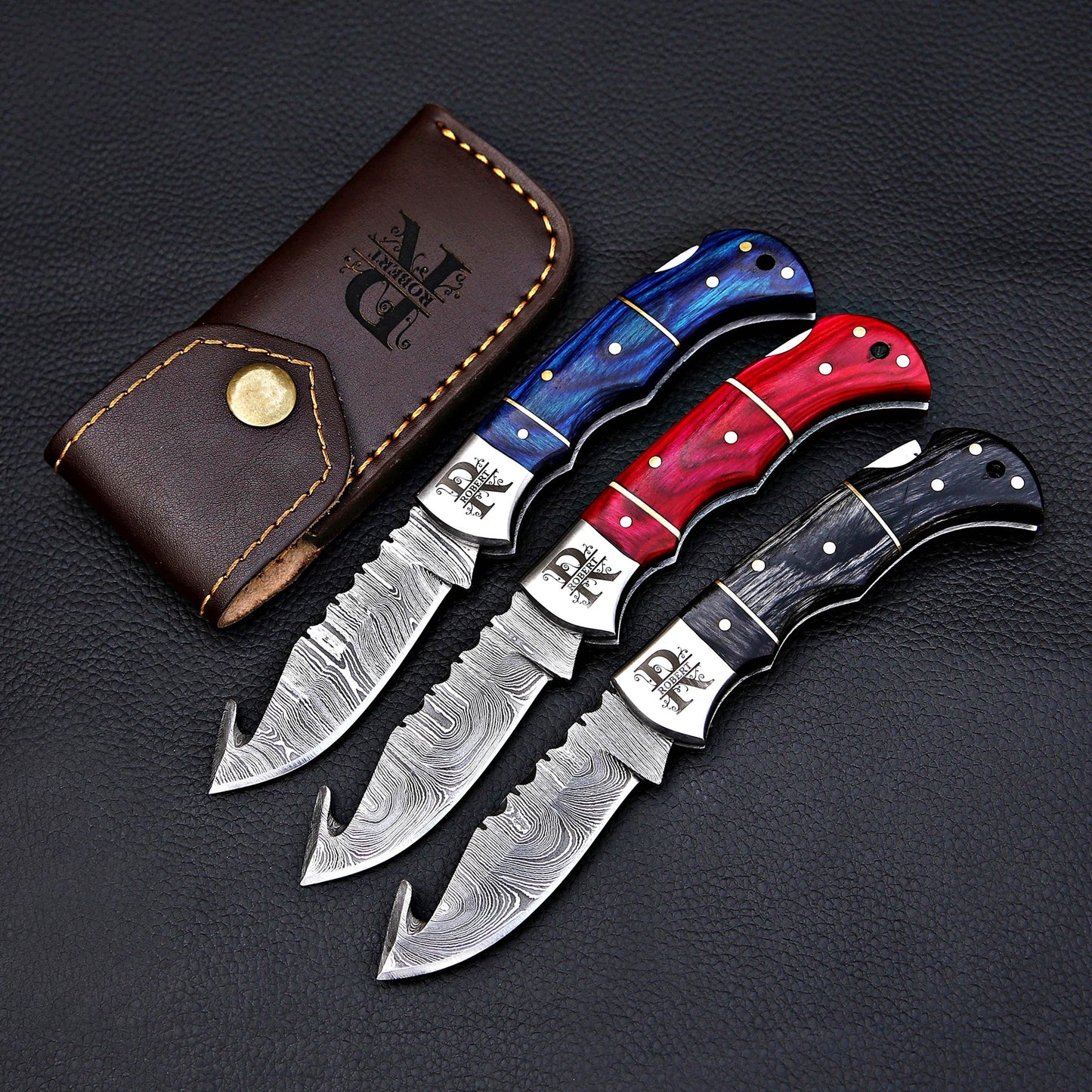 Handmade Damascus knife Pocket knife Folding Knife Personalized gift for men Wedding Gift Fathers day gift birthday anniversary gift for him