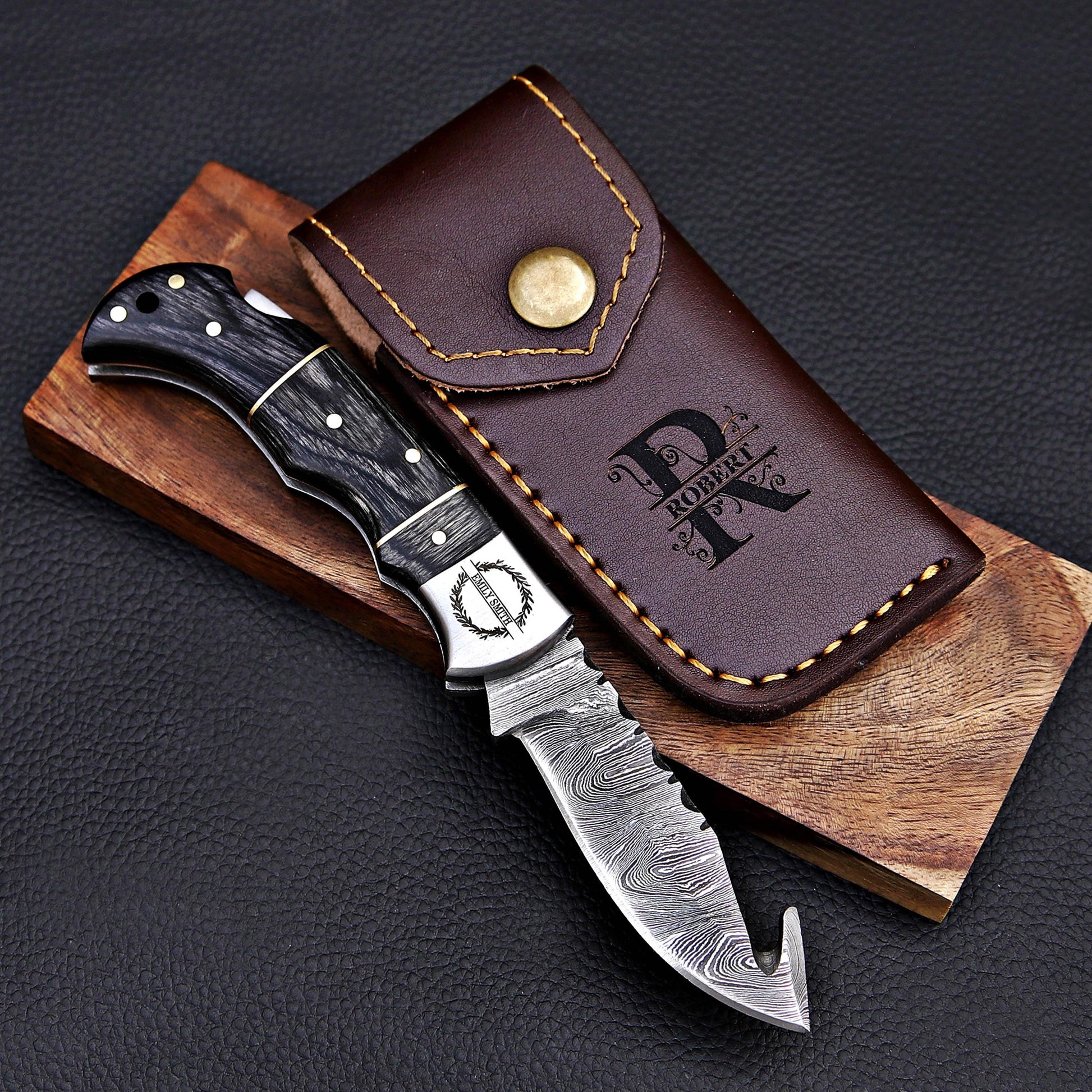 Handmade Damascus knife Pocket knife Folding Knife Personalized gift for men Wedding Gift Fathers day gift birthday anniversary gift for him