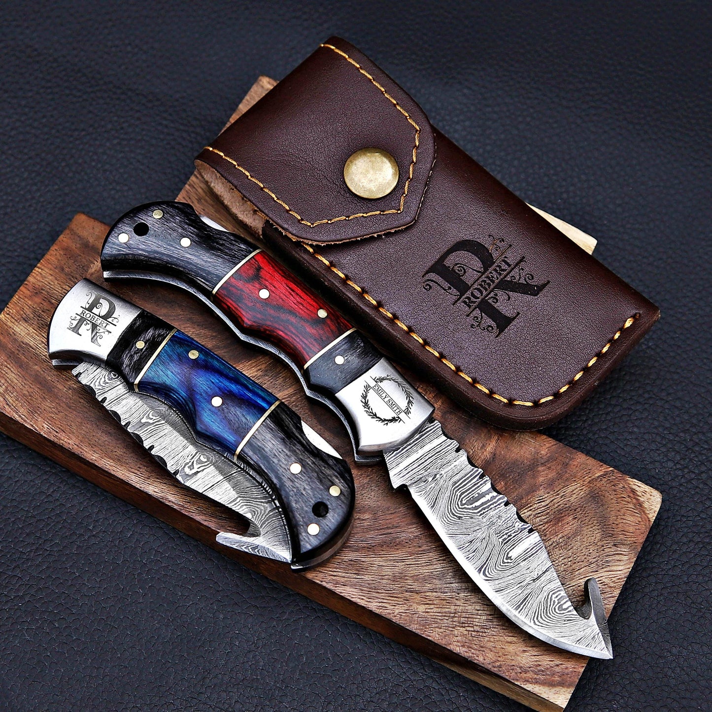 Handmade Damascus knife Pocket knife Folding Knife Personalized gift for men Wedding Gift Fathers day gift birthday anniversary gift for him