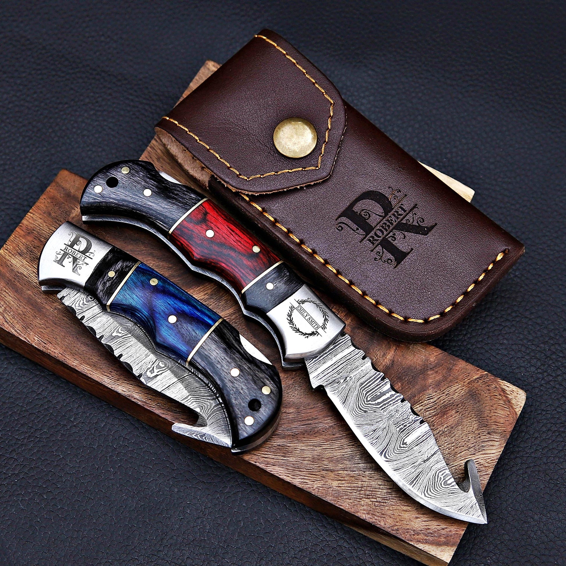 Handmade Damascus knife Pocket knife Folding Knife Personalized gift for men Wedding Gift Fathers day gift birthday anniversary gift for him