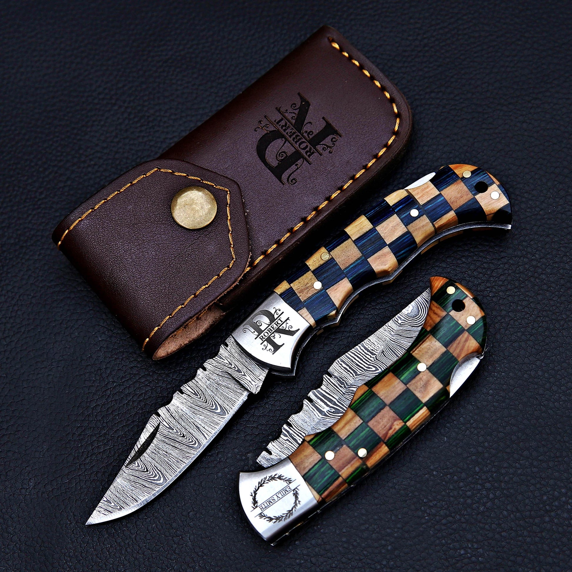 Handmade Damascus knife Pocket knife Folding Knife Personalized gift for men Wedding Gift Fathers day gift birthday anniversary gift for him