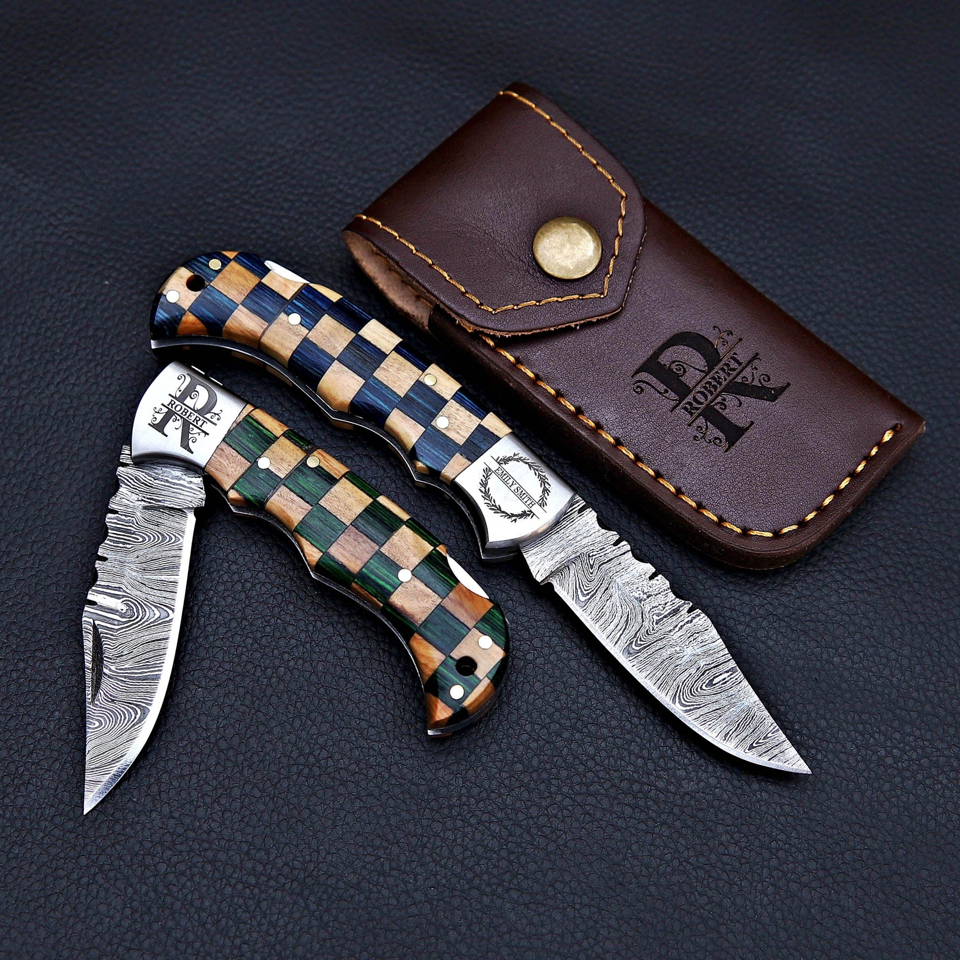 Handmade Damascus knife Pocket knife Folding Knife Personalized gift for men Wedding Gift Fathers day gift birthday anniversary gift for him