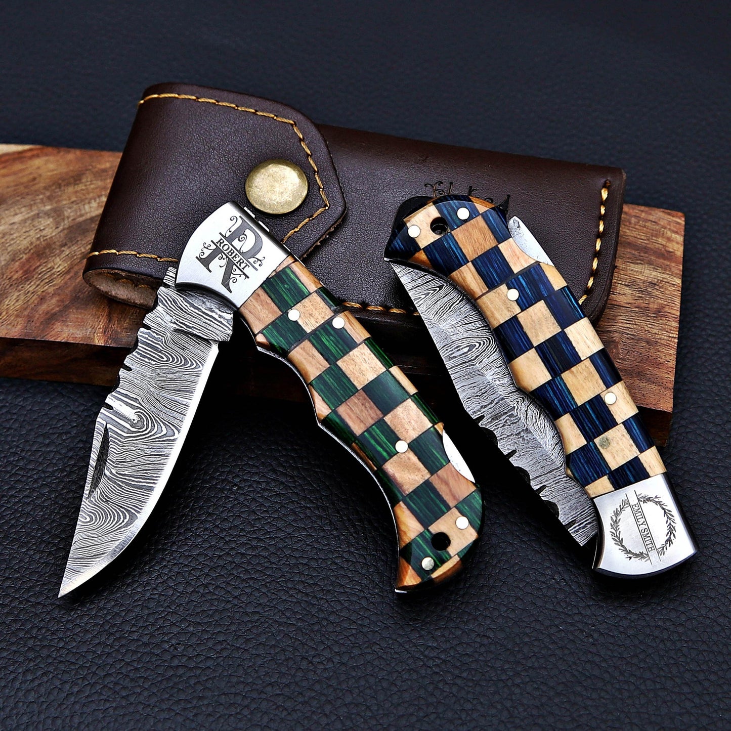 Handmade Damascus knife Pocket knife Folding Knife Personalized gift for men Wedding Gift Fathers day gift birthday anniversary gift for him