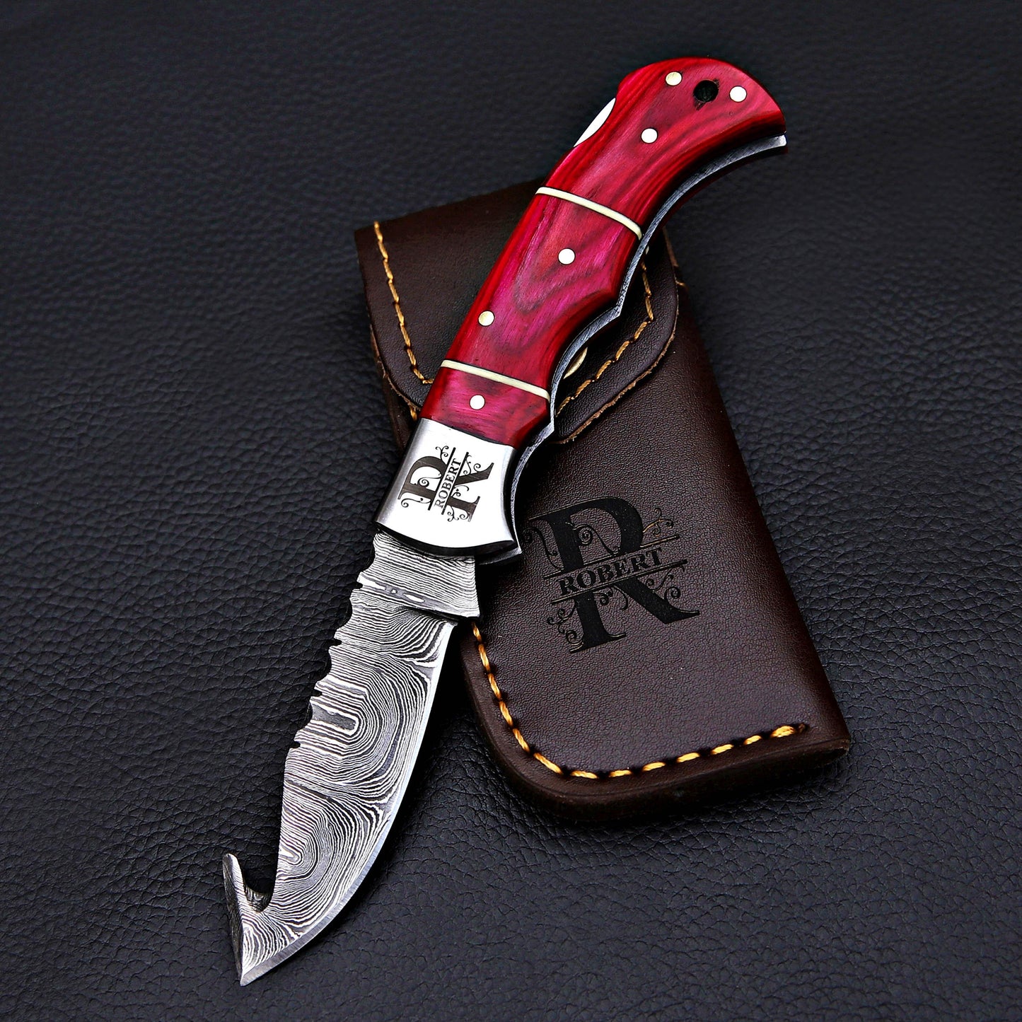 Handmade Damascus knife Pocket knife Folding Knife Personalized gift for men Wedding Gift Fathers day gift birthday anniversary gift for him