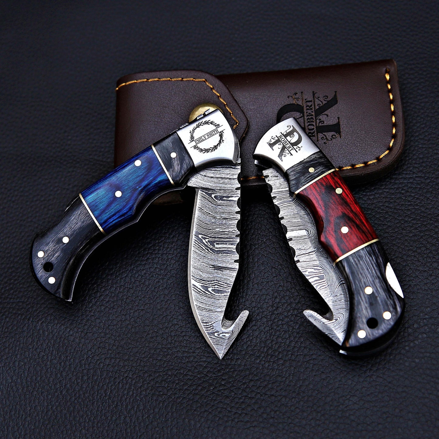 Handmade Damascus knife Pocket knife Folding Knife Personalized gift for men Wedding Gift Fathers day gift birthday anniversary gift for him