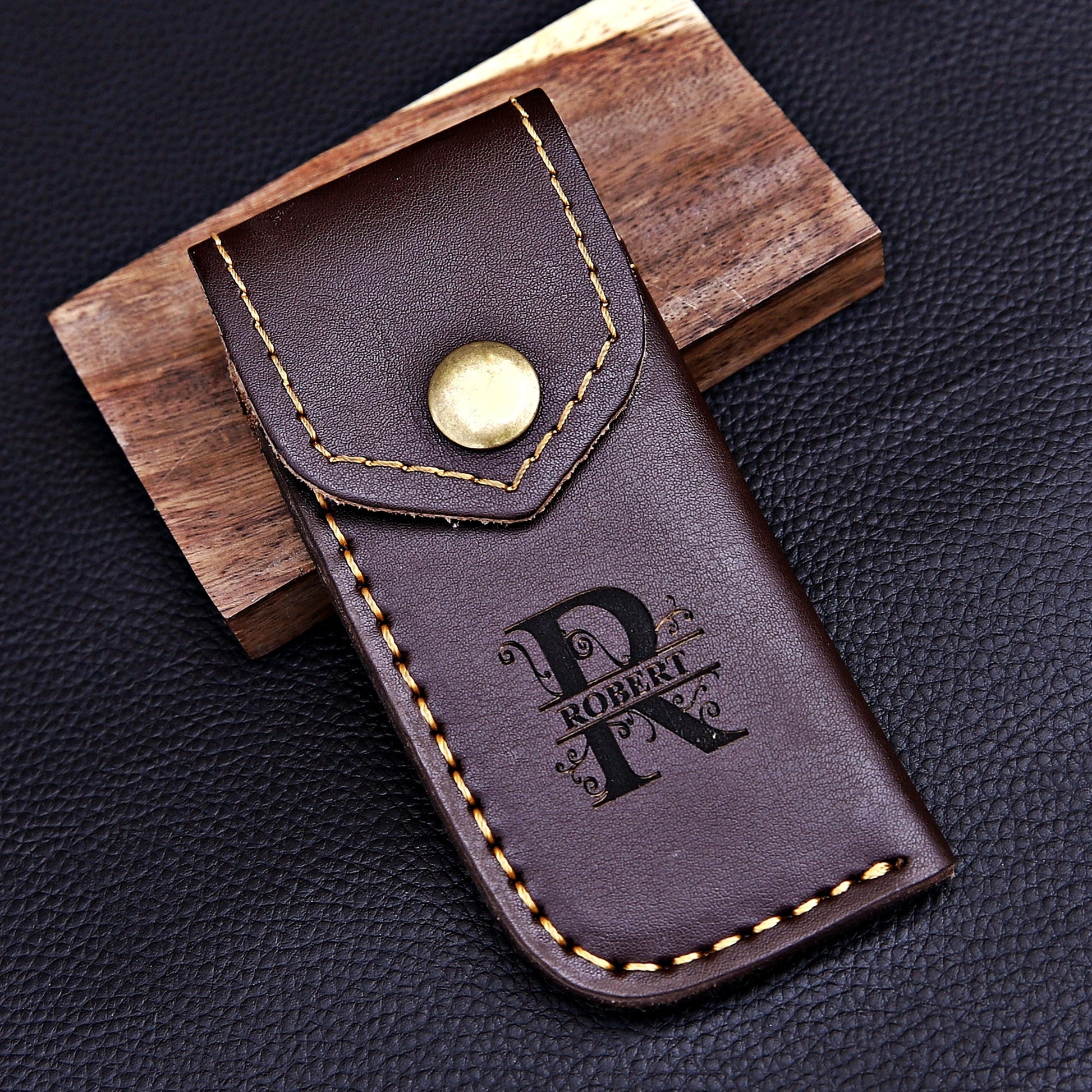 Damascus Pocket Knife Olive Wood Handle Birthday Gift Folding Knife Groomsmen Gift Anniversary Wedding Personalized Fathers day gift