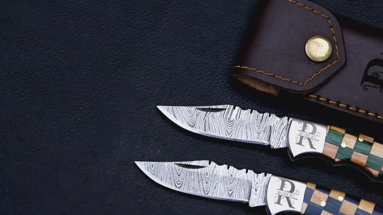 Handmade Damascus knife Pocket knife Folding Knife Personalized gift for men Wedding Gift Fathers day gift birthday anniversary gift for him