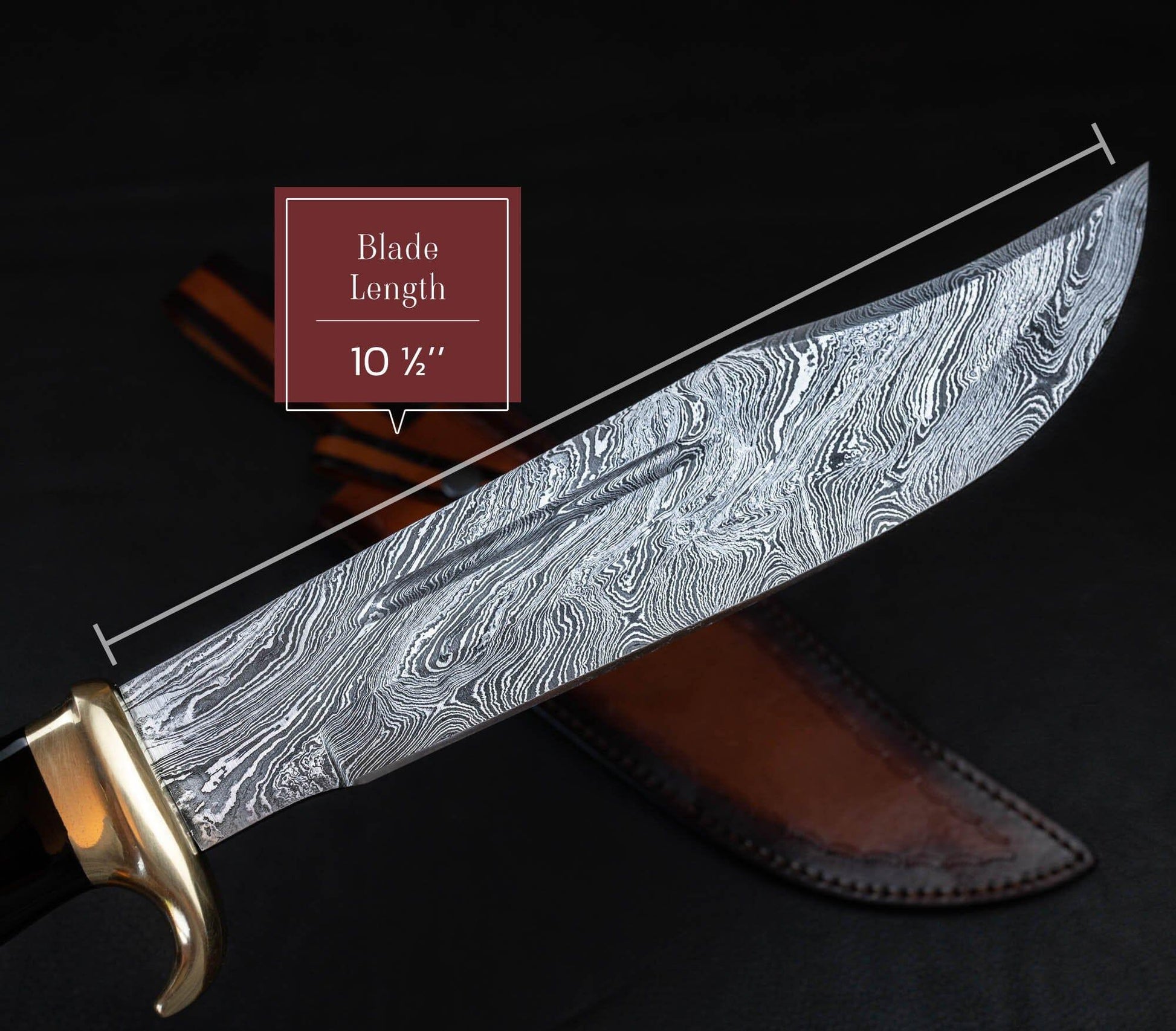 16" Massive Damascus Hunting Knife, Crocodile Dundee Bowie Knife, Damascus Fixed Blade Knife, Gigantic Damascus Knife, Big Hand Made Knife Etsy 