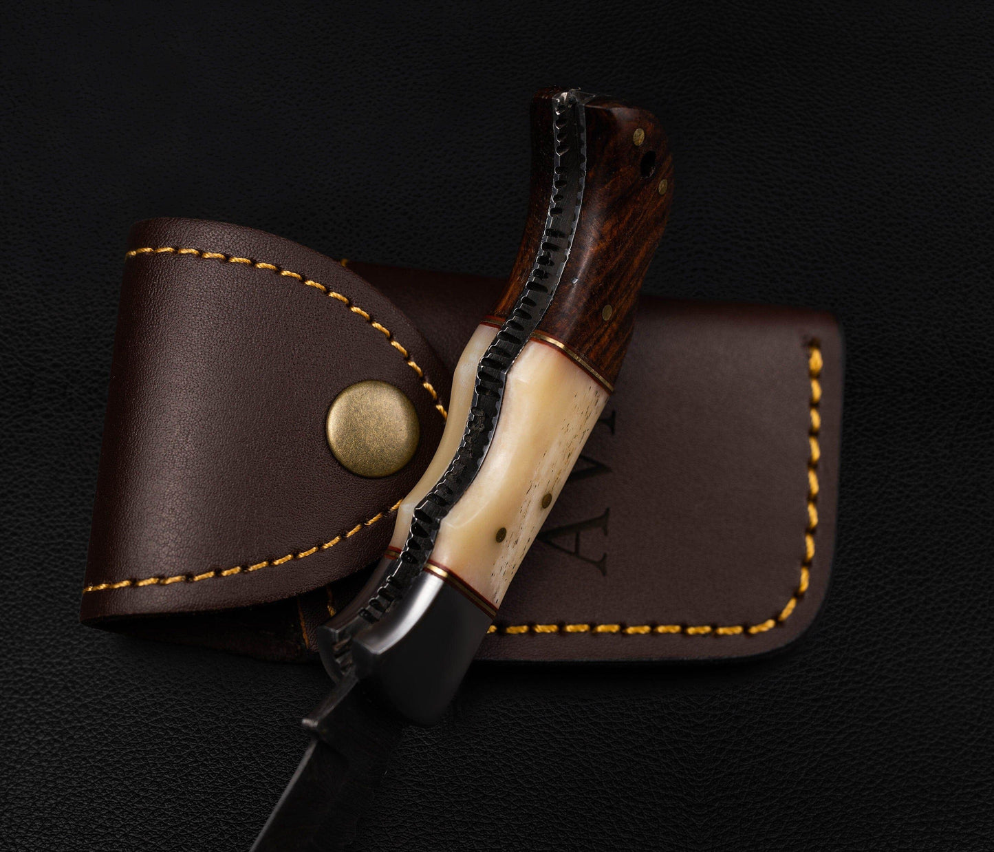 Groomsmen Damascus Folding Knife, Pocket Knife for Men - 6.5'' Made of Authentic Damascus Steel, Groomsmen gifts, Boyfriend Gift For Him Etsy 