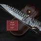 7.5" Hand Forged Black Micarta Damascus Folding Knife