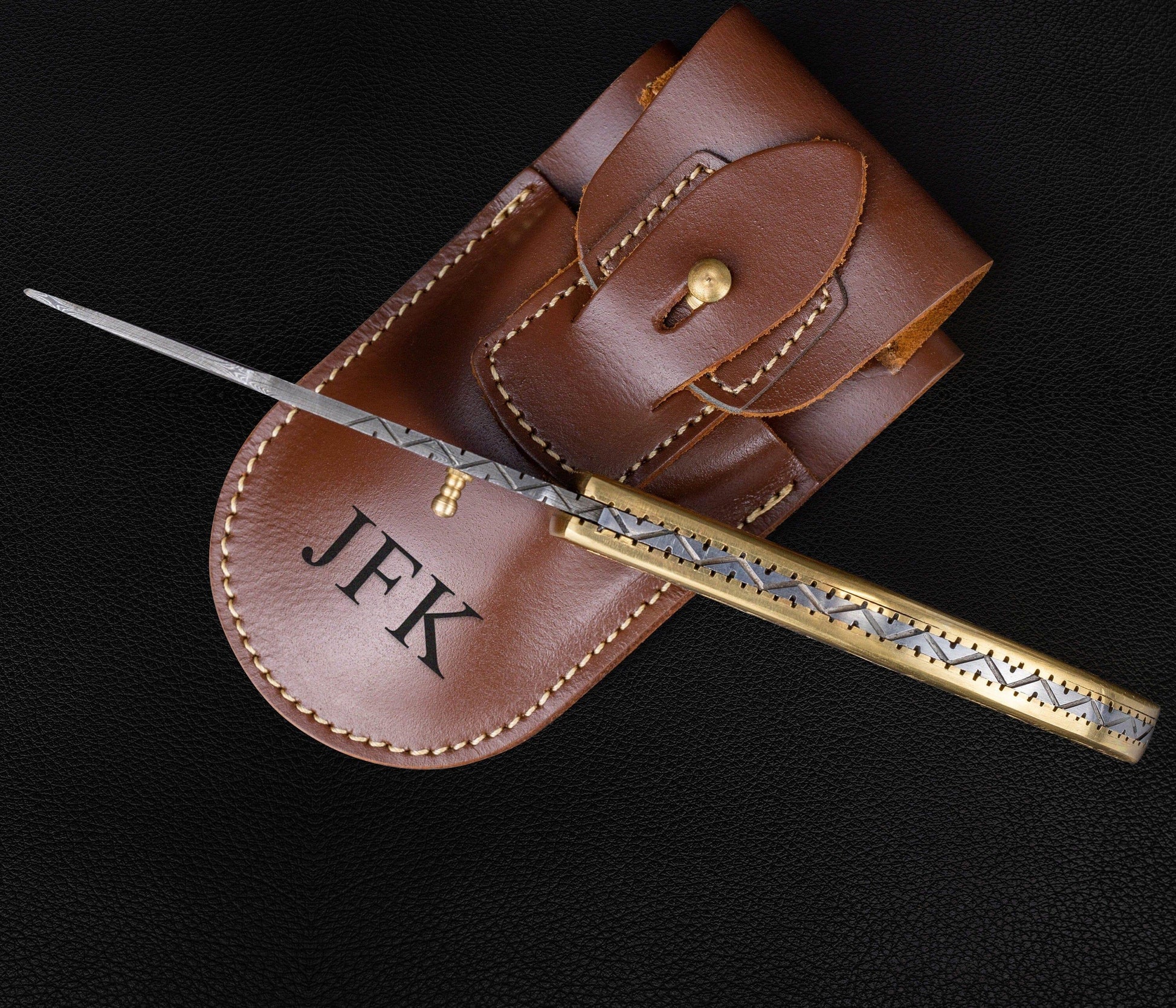 Luxury Hand Forged Damascus Folding Knife, Hand Engraved Brass Handle, Damascus Steel Pocket Hunting knife, Luxury Fold Knife, Gift For DAD Etsy 