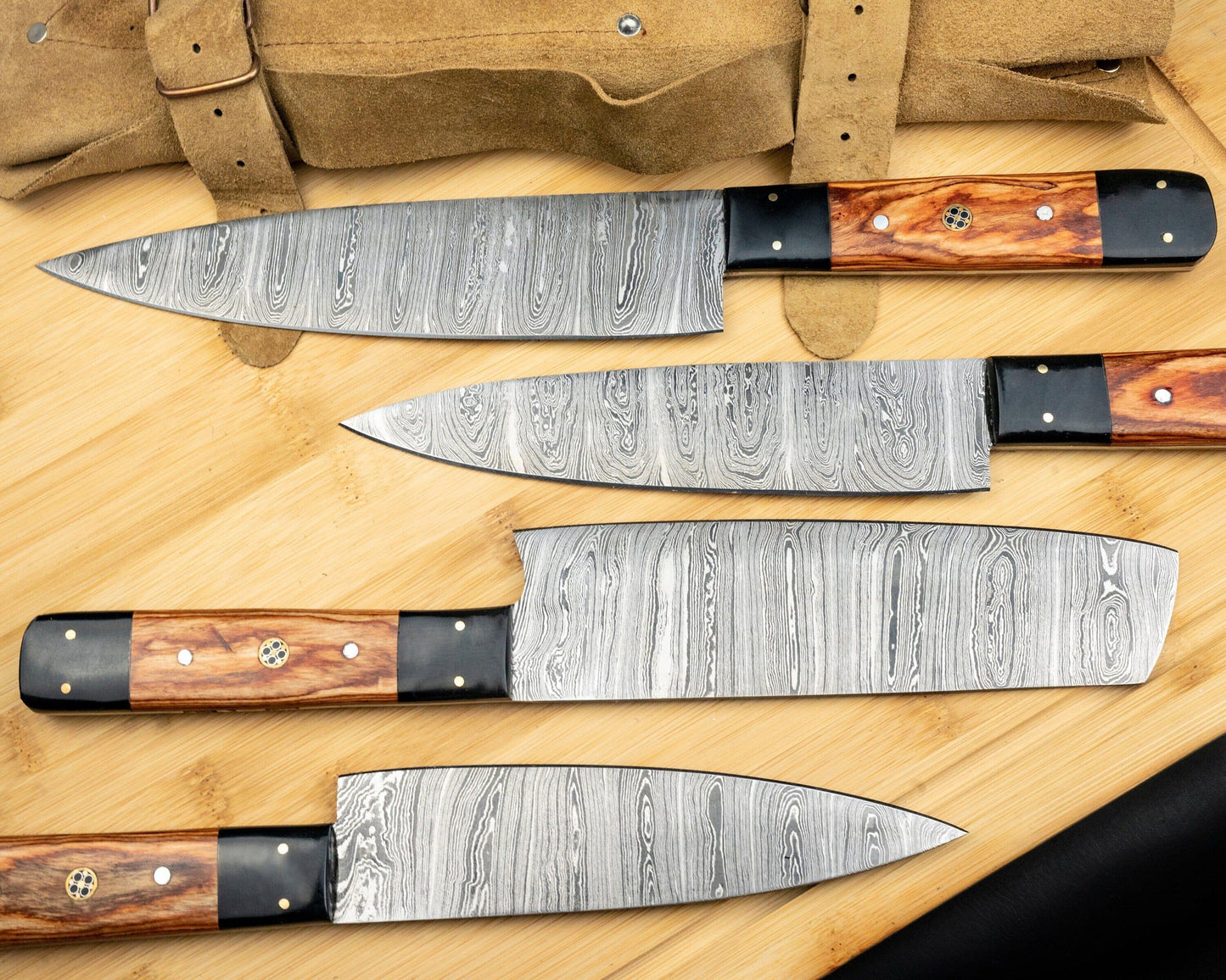 Custom Chef Knives Set 4 Pcs / Cooking Knives Set / Damascus Steel Engraved Chef Knives/ Best Wedding Gift - Mother day gift - Fathers Gift Etsy 