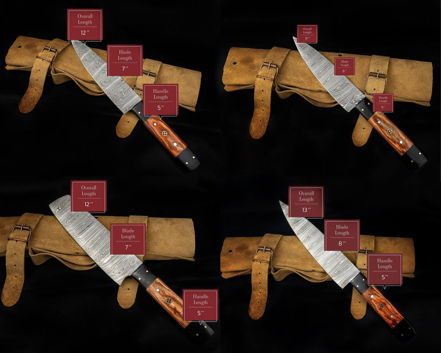 Custom Chef Knives Set 4 Pcs / Cooking Knives Set / Damascus Steel Engraved Chef Knives/ Best Wedding Gift - Mother day gift - Fathers Gift Etsy 