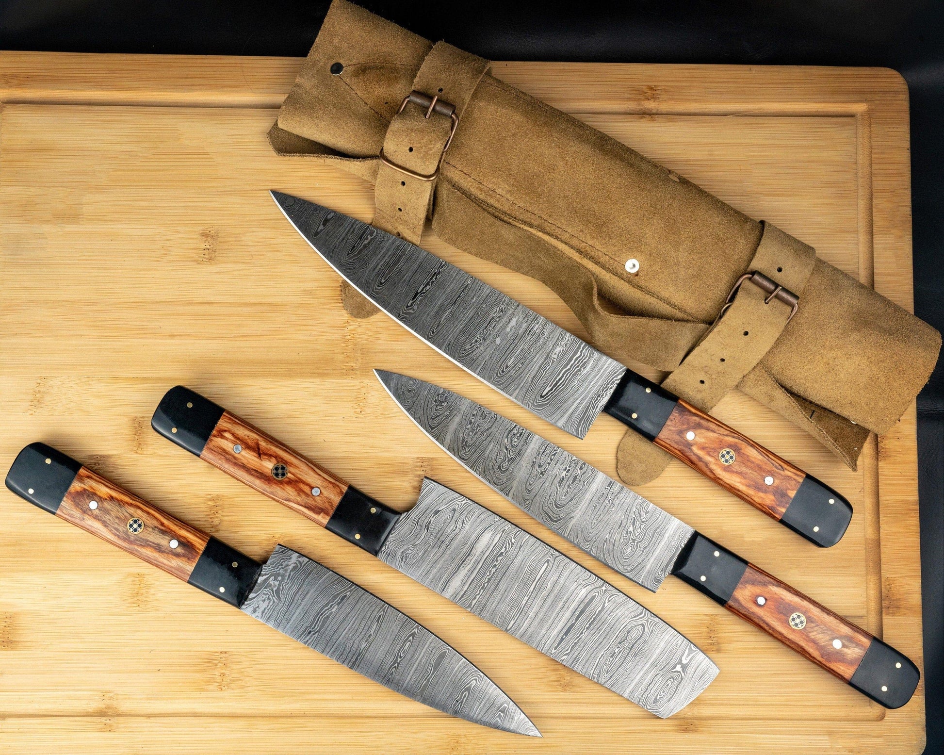 Custom Chef Knives Set 4 Pcs / Cooking Knives Set / Damascus Steel Engraved Chef Knives/ Best Wedding Gift - Mother day gift - Fathers Gift Etsy 