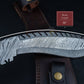 Kukri Knife Hunting knife, Damascus machete knife, Genuine Damascus Fixed blade, Personalized Camping Knife, Gift for him, Hunting 2021 Etsy 