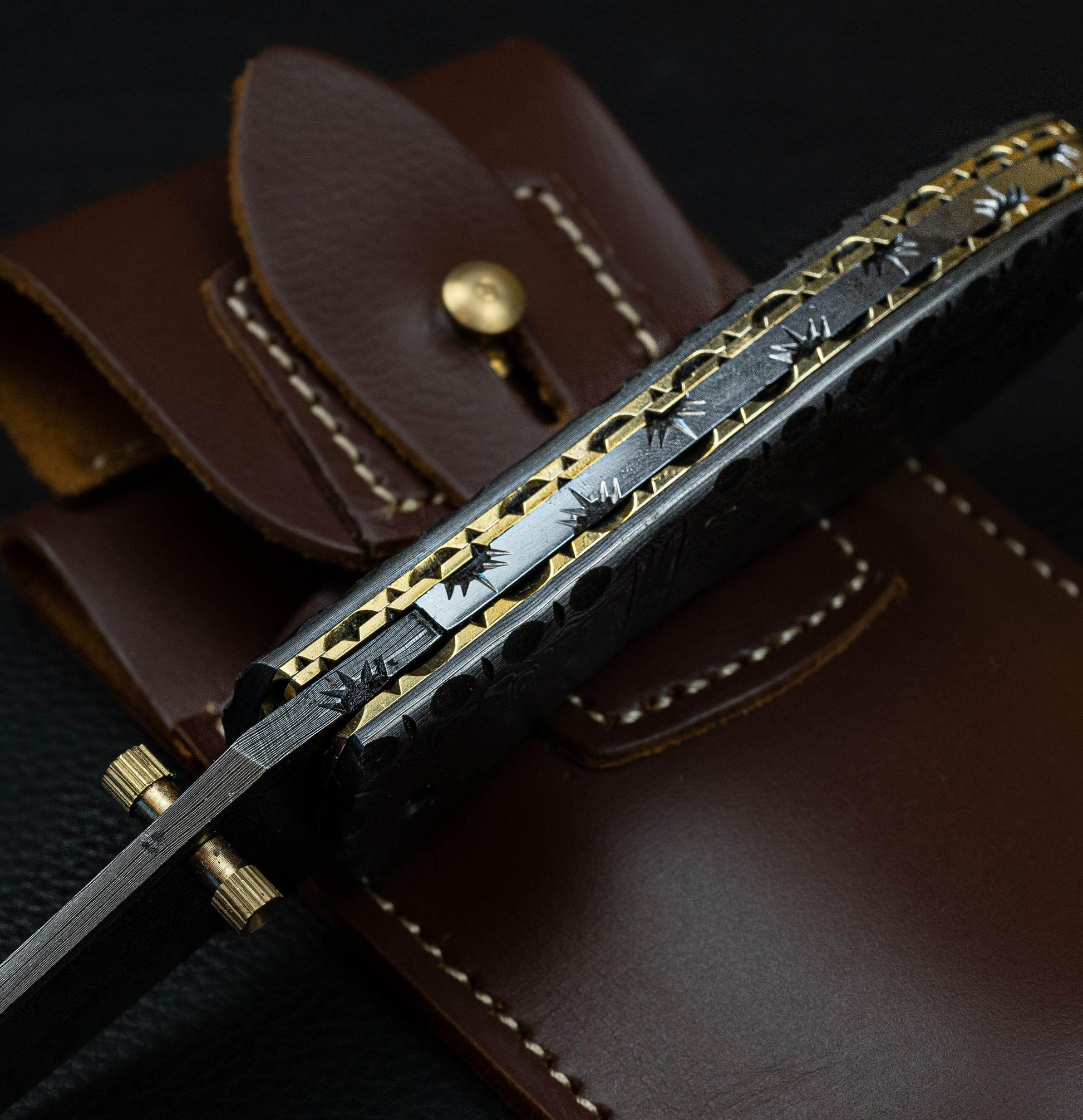 7" Hand Forged Full Damascus Folding Knife,Hand Made Damascus Pocket Knife, Damascus Steel Hunting knife, Hand Forged Damascus Fold Knife Etsy 