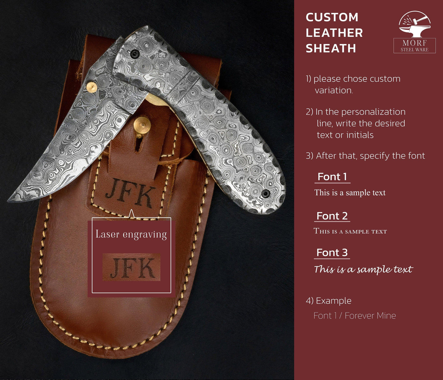 7" Hand Forged Full Damascus Folding Knife,Hand Made Damascus Pocket Knife, Damascus Steel Hunting knife, Hand Forged Damascus Fold Knife Etsy 