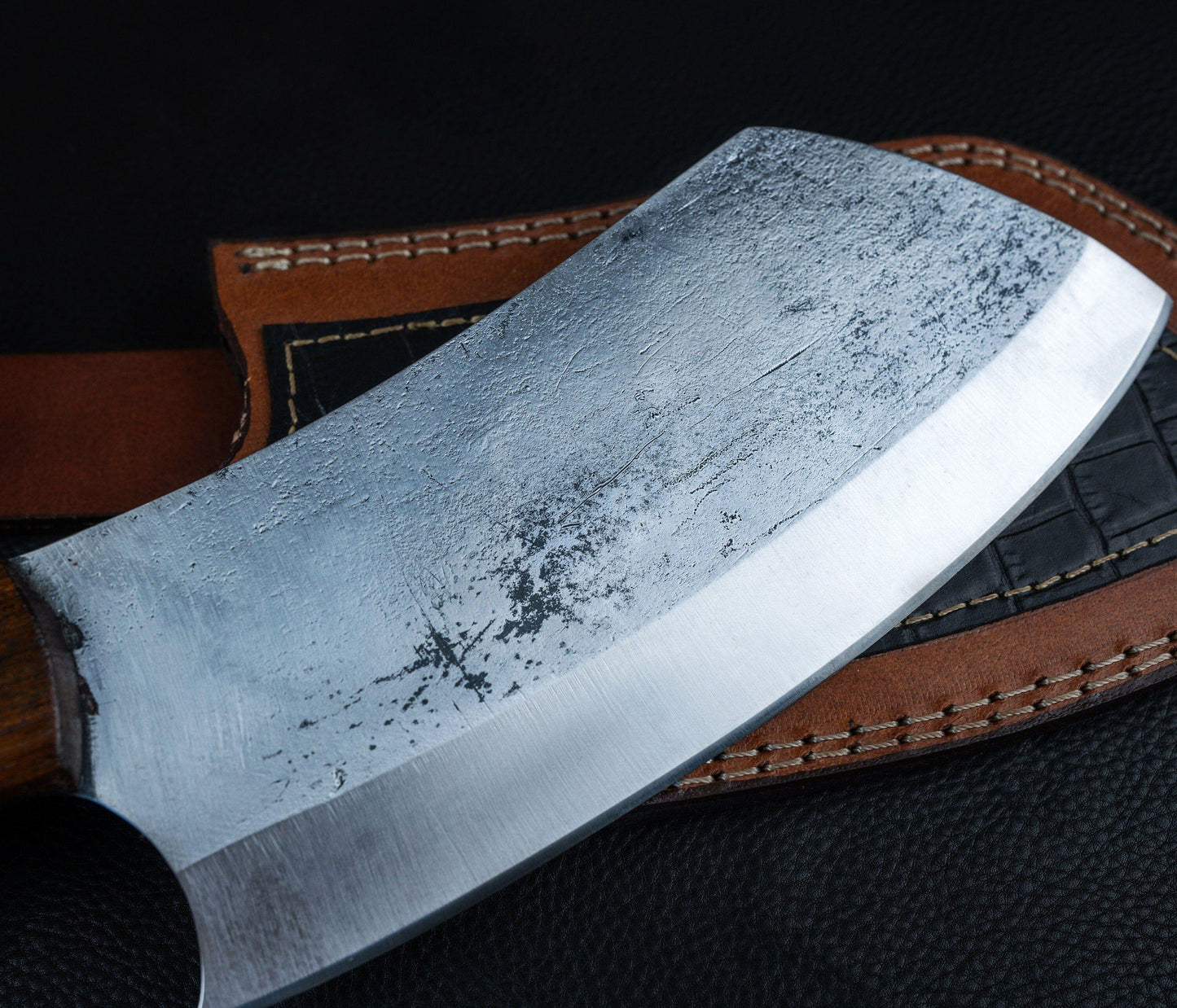 Chef Cleaver Chopper Kitchen Butcher Full Tang Handmade High Carbon Steel Chef Knife Wenge Wood Curved Handle Gift Outdoor Chop Knife 2022 Etsy 