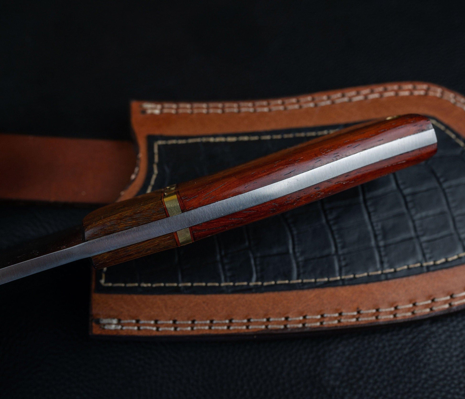 Chef Cleaver Chopper Kitchen Butcher Full Tang Handmade High Carbon Steel Chef Knife Wenge Wood Curved Handle Gift Outdoor Chop Knife 2022 Etsy 