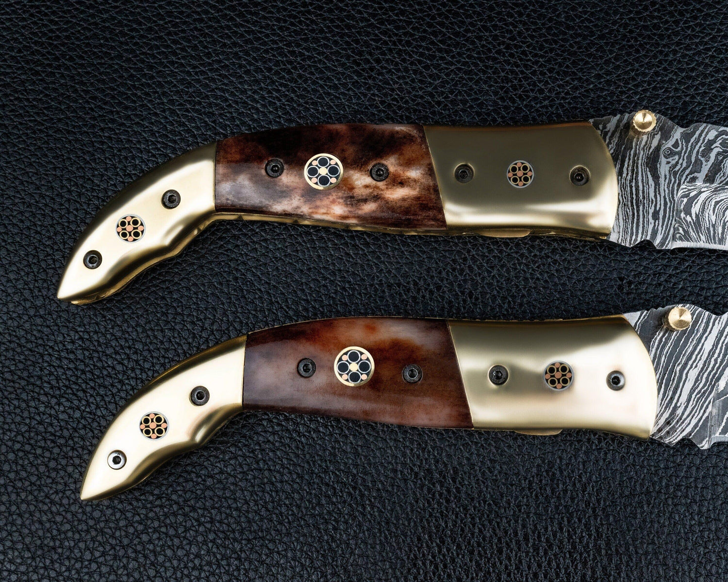 Luxury Hand Forged Damascus Folding Knife, Bone Handle Damascus Steel Pocket Hunting knife, Luxury Fold Knife, Gift For DAD, Gift For Him Etsy 