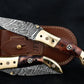 Luxury Hand Forged Damascus Folding Knife, Bone Handle Damascus Steel Pocket Hunting knife, Luxury Fold Knife, Gift For DAD, Gift For Him Etsy 