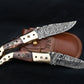 Luxury Hand Forged Damascus Folding Knife, Bone Handle Damascus Steel Pocket Hunting knife, Luxury Fold Knife, Gift For DAD, Gift For Him Etsy 