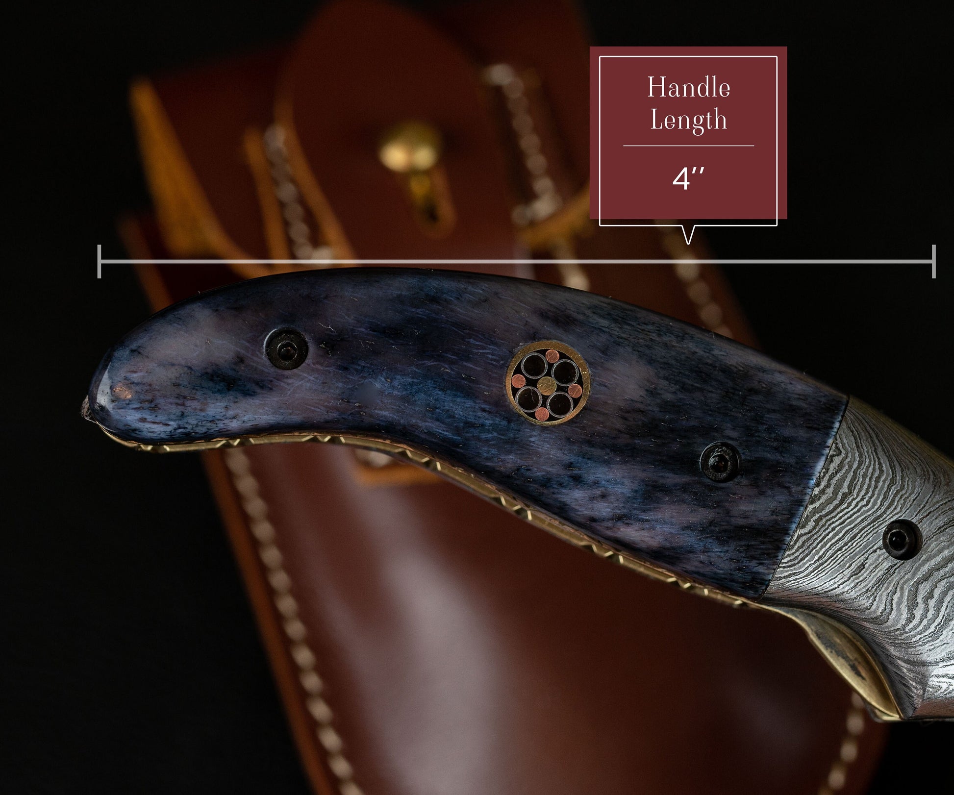 7.5'' Hand Forged Black Bone Handle Damascus Folding Knife, Damascus Pocket Knife, Damascus Steel Hunting knife, Hand Forged Damascus Knife