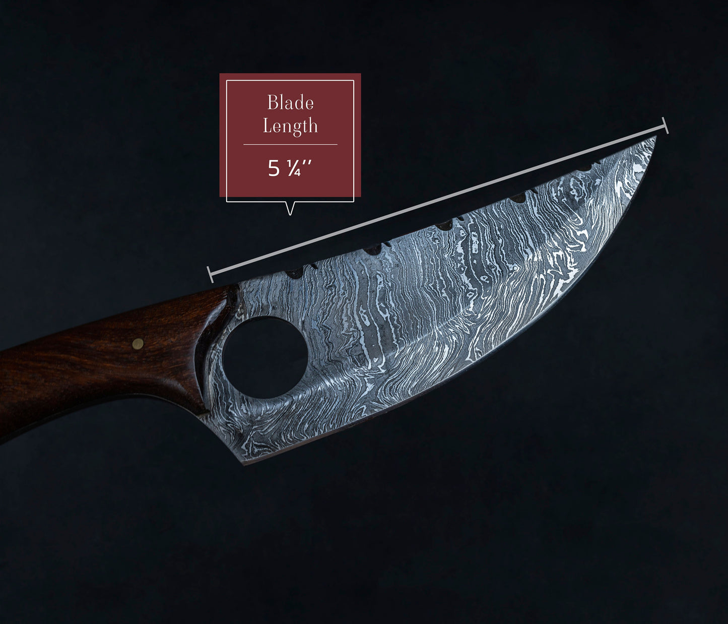 Handmade Japanese Damascus Chief knife Rose Wood Handle, Hand forged Damascus knife Non slip Walnut, Kitchen Skinner Knife, Gift for Dad