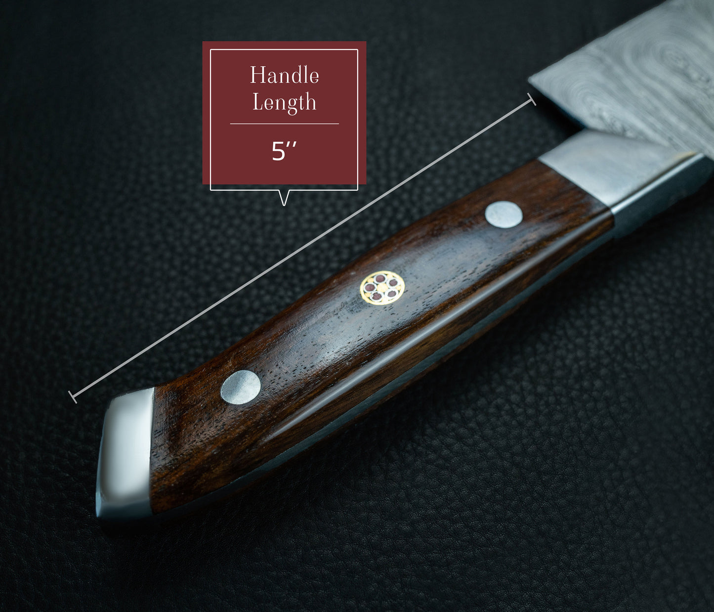 Cooking Kitchen Chef Knife Damascus Steel BBQ Camping Wood Handle Full Tang Knife Razor Sharp Blade Edge Indoor Outdoor in Gift Box Handmade