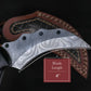 Handmade  Black Japanese Karambit Damascus Chief knife Rose Wood Handle, Hand forged Damascus knife Non slip Bone, Kitchen Skinner Knife