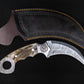 Custom Karambit Damascus Hunting Knife, Hand Forged Damascus Bowie Knife, Damascus Steel Hunting Karambit, Custom Gift For Father, 2022 Gift
