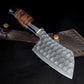 Cooking High Carbon Steel Kitchen Cleaver Butcher Chef Chopper Knife Wood Handle for Outdoor Kitchens BBQ Meat Gift for Dad Anniversary