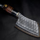 Cooking High Carbon Steel Kitchen Cleaver Butcher Chef Chopper Knife Wood Handle for Outdoor Kitchens BBQ Meat Gift for Dad Anniversary