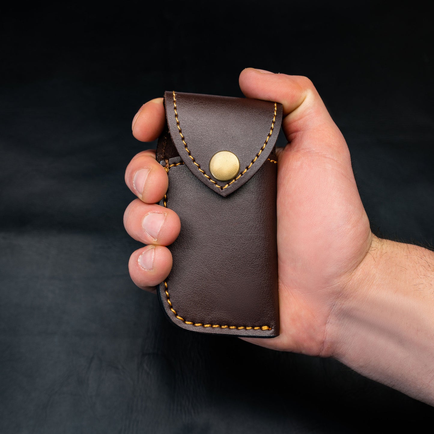 Pocket Knife for Camping/Hunting Damascus Steel Blade Blue Brown Pakka Wood Handle Folding Knife Groomsmen Gift for Him, Boyfriend