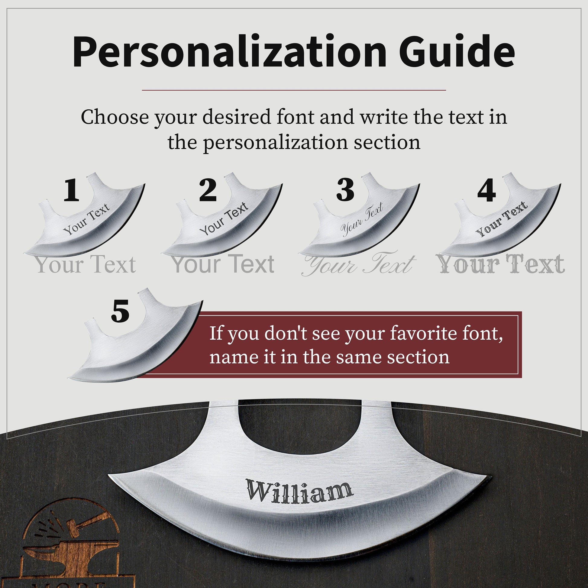 High Carbon Steel Ulu Knife for Indoor/Outdoor Kitchen or Camping Cutlery Brown African Wood Pizza Cutting Slicer by MorfSteelware