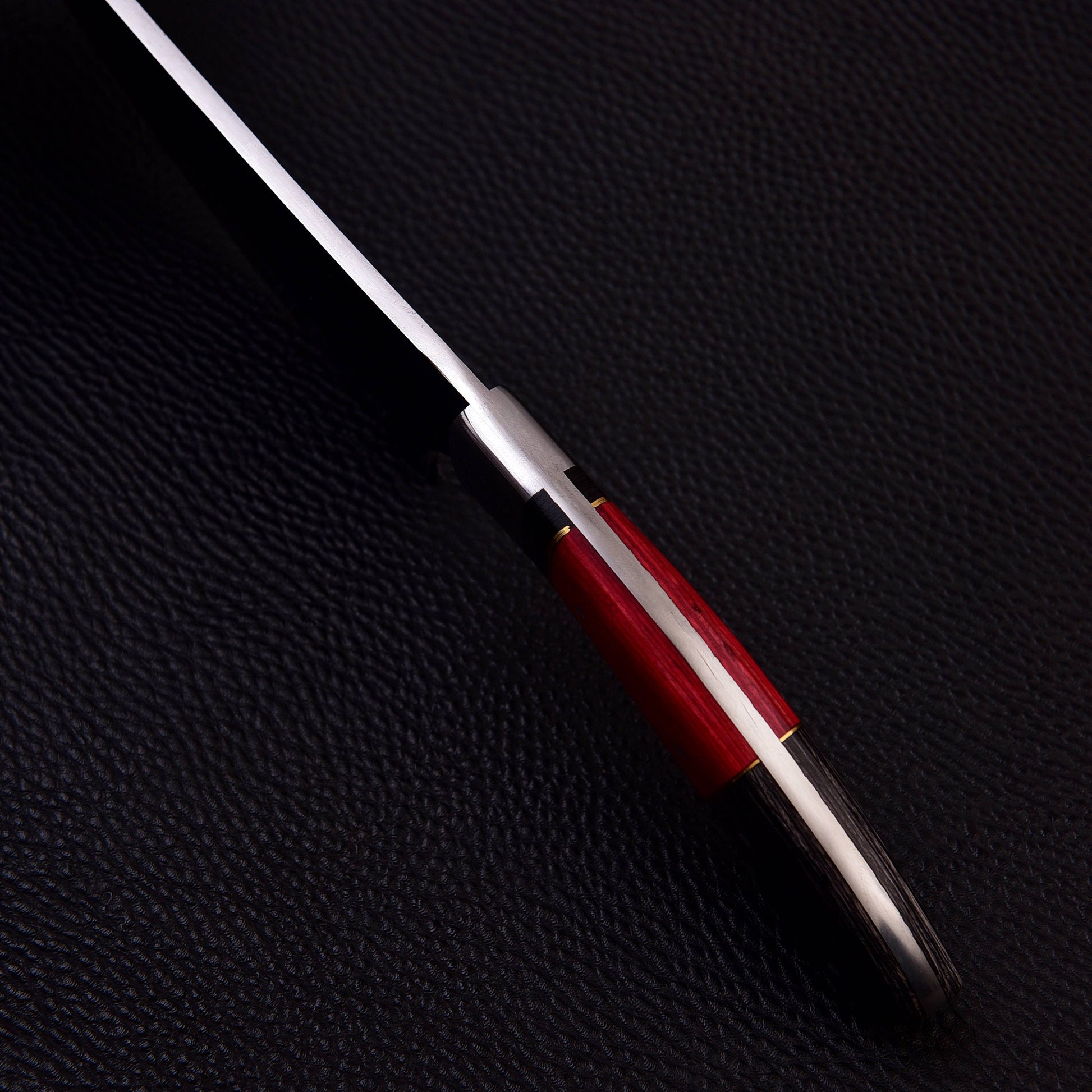 High Carbon Steel Blade Skinner Knife - 10.5" Custom Skinning Knife Full Tang Hunting Engraved Knives Gift for Him Leather Sheath Included