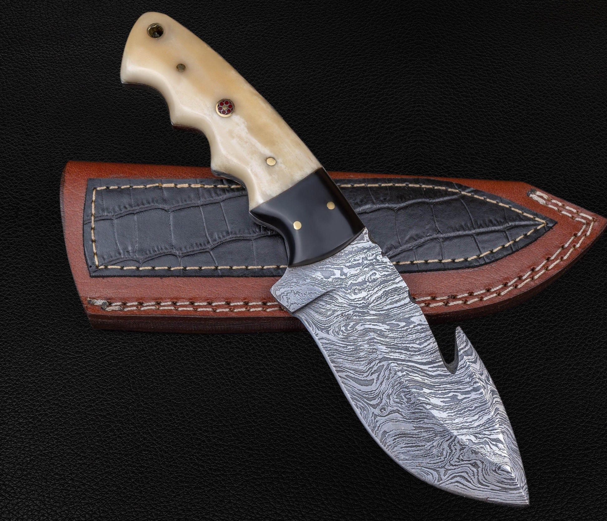 Damascus Hunting Knife, Damascus Fixed Blade Knife, Damascus Gut Hook Knife, Damascus Skinner Knife Hand Made Knives Gifts For Men USA 2021 Etsy 