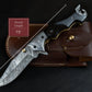 7.5'' Hand Forged Black Horn Handle Damascus Folding Knife, Damascus Pocket Knife, Damascus Steel Hunting knife, Hand Forged Damascus Knife Etsy 
