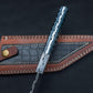 Custom Handmade Damascus Tool Steel High Polish Crocodile Dundee Bowie knife Rambo knife handmade knife fathers day gift with leather cover Etsy 