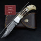 Damascus Pocket Knife, 6.5'' Damascus Folding Knife, Stag Horn and Camel Bone Handle Groomsmen Knife, Groomsmen Gifts, Gift for Husband 2021 Etsy 