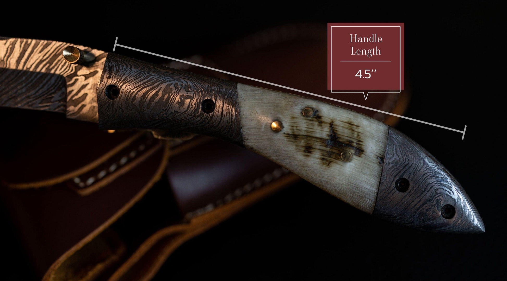 7.75'' Hand Forged Ram Horn Handle Damascus Folding Knife, Damascus Pocket Knife, Damascus Steel Hunting knife, Hand Forged Damascus Knife Etsy 