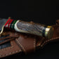 10' Inch Handmade Damascus Steel Hunting knife Handle Stag Horn leather Sheath Handle and Clip, Hand forged Damascus knife Non slip Brass Etsy 