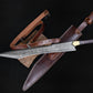 Hand Forged Damascus Steel Trojan Sword, Damascus Steel Greek Sword, Hand Made Sword, Combat sword, Damascus Sword With Leather Sheath Etsy 